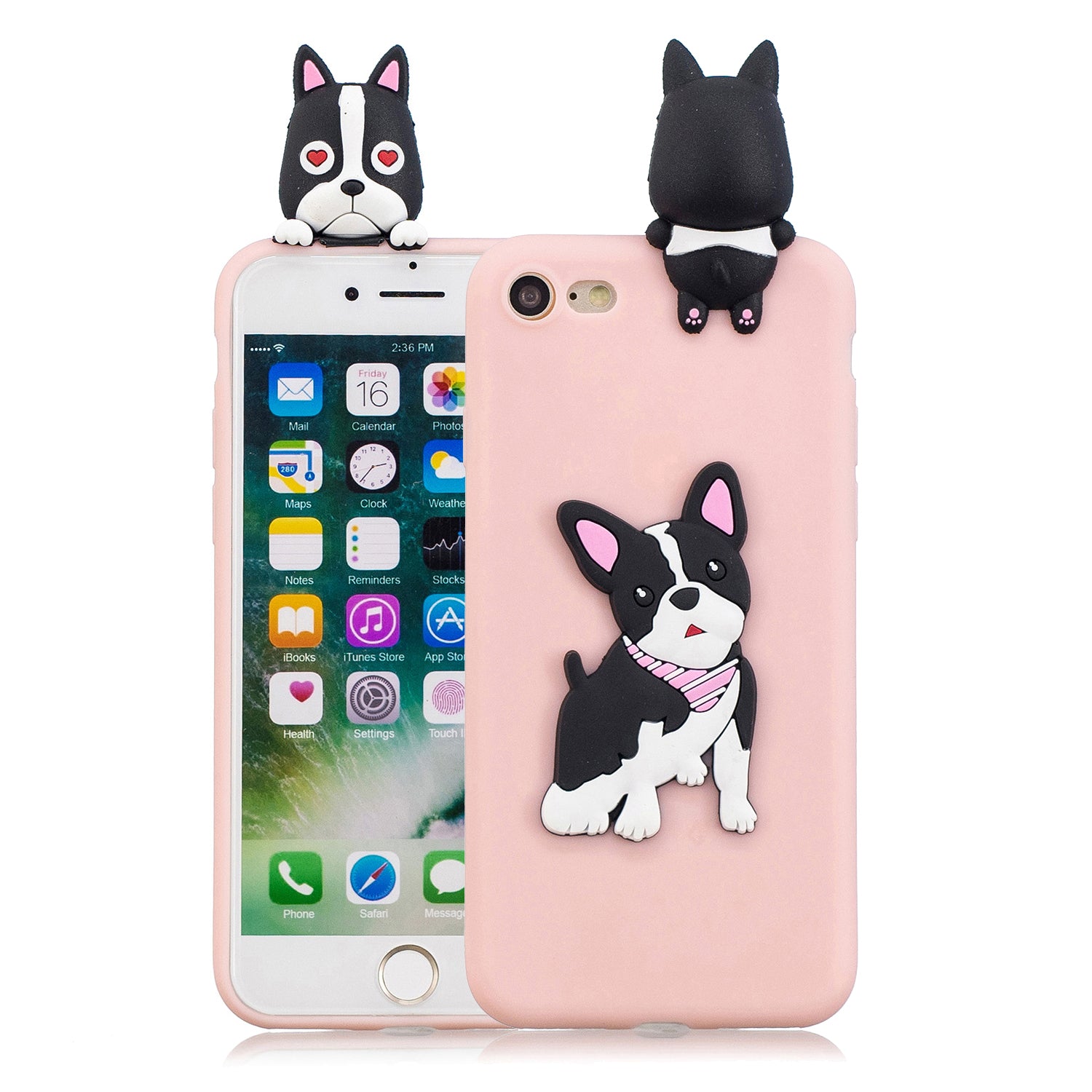 3D Doll Decor Soft TPU Phone Back Shell for iPhone 7 / 8 / SE (2020) / SE (2022) 4.7 inch