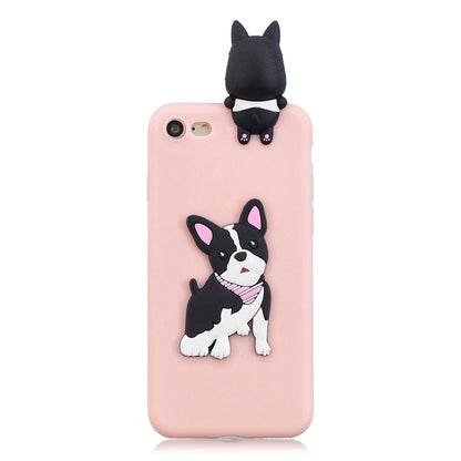 3D Doll Decor Soft TPU Phone Back Shell for iPhone 7 / 8 / SE (2020) / SE (2022) 4.7 inch