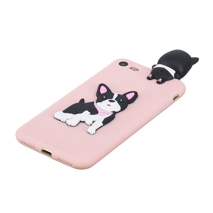 3D Doll Decor Soft TPU Phone Back Shell for iPhone 7 / 8 / SE (2020) / SE (2022) 4.7 inch