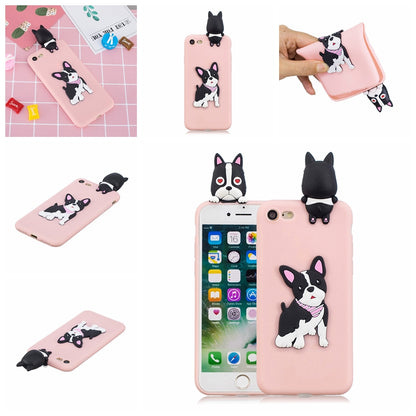3D Doll Decor Soft TPU Phone Back Shell for iPhone 7 / 8 / SE (2020) / SE (2022) 4.7 inch