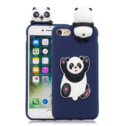3D Doll Decor Soft TPU Phone Back Shell for iPhone 7 / 8 / SE (2020) / SE (2022) 4.7 inch