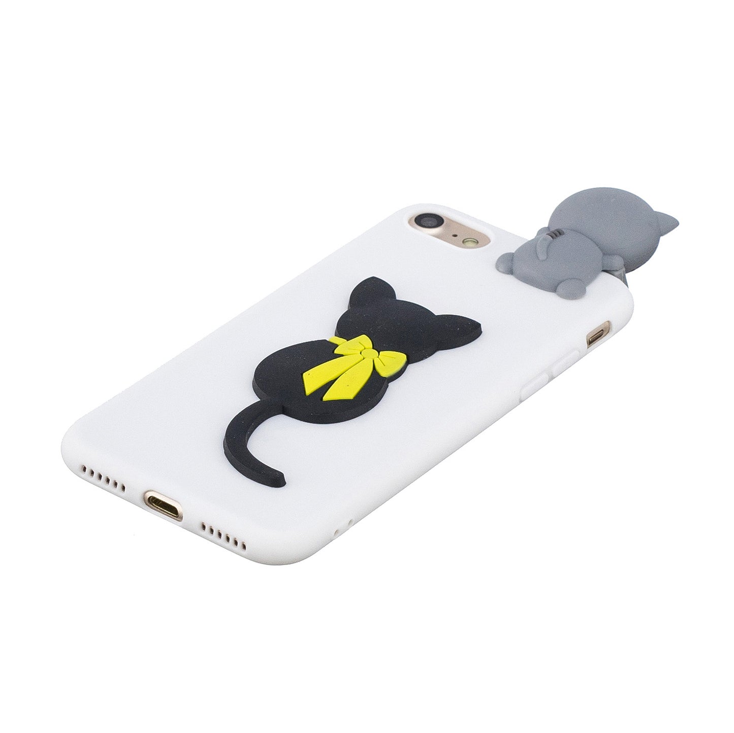 3D Doll Decor Soft TPU Phone Back Shell for iPhone 7 / 8 / SE (2020) / SE (2022) 4.7 inch
