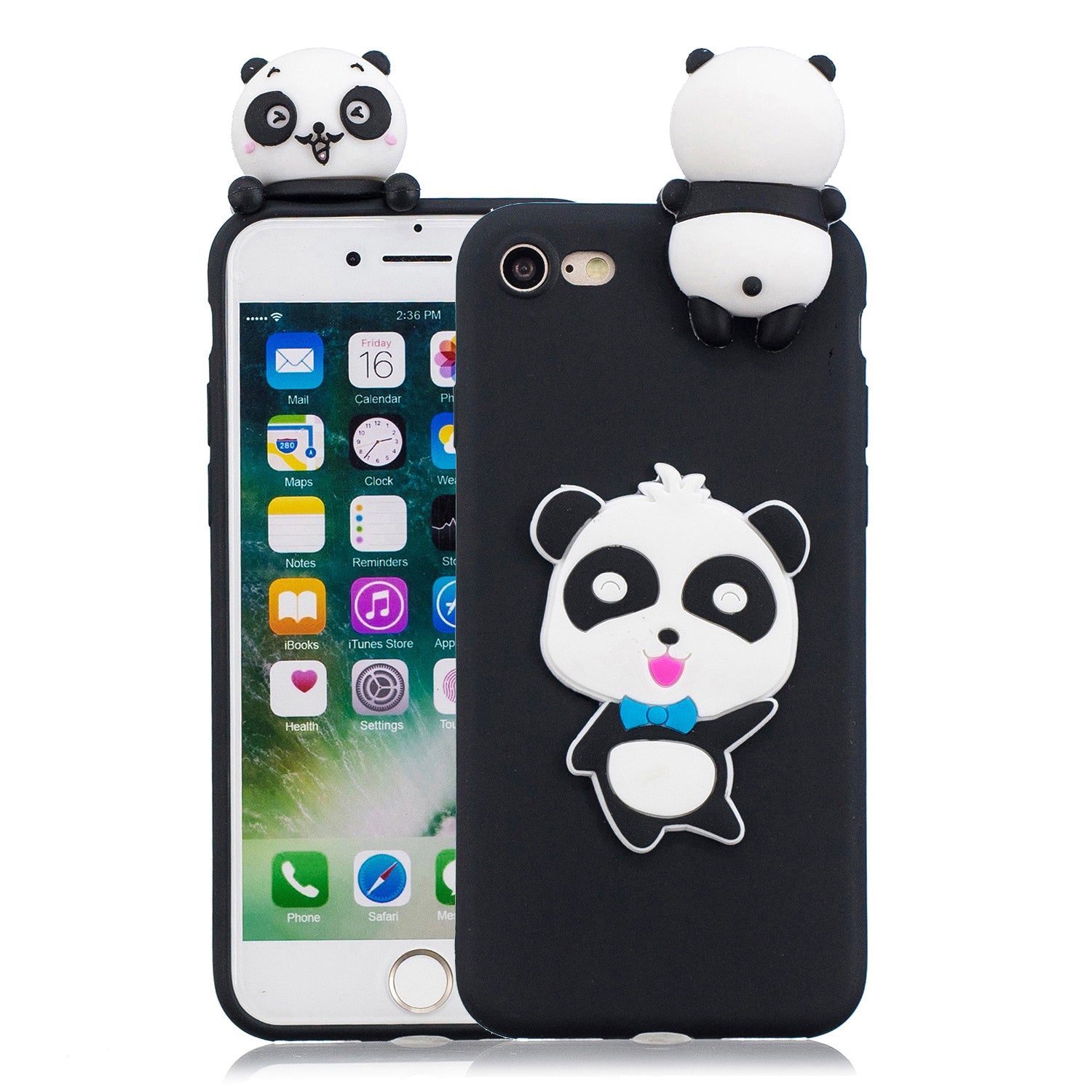 3D Doll Decor Soft TPU Phone Back Shell for iPhone 7 / 8 / SE (2020) / SE (2022) 4.7 inch