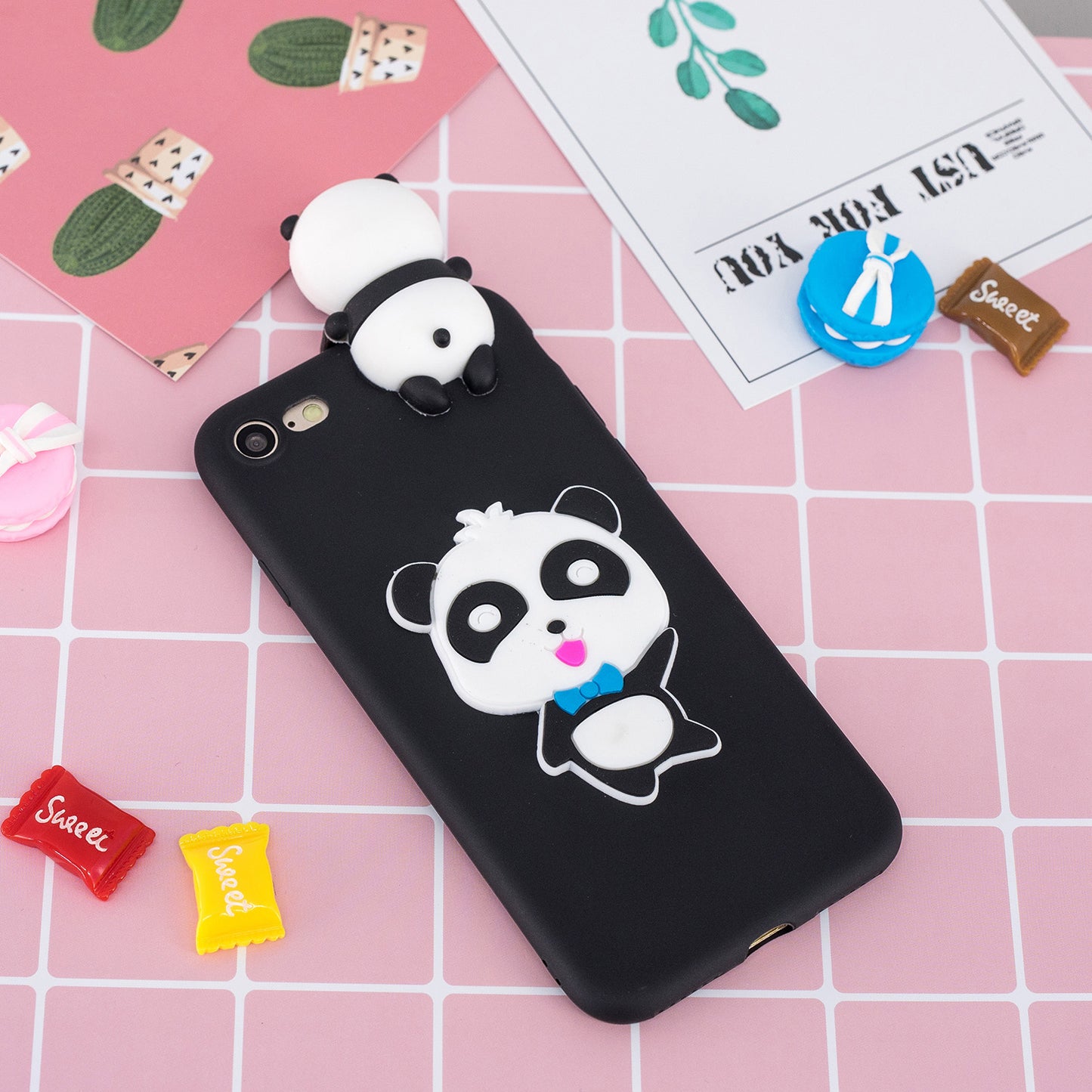 3D Doll Decor Soft TPU Phone Back Shell for iPhone 7 / 8 / SE (2020) / SE (2022) 4.7 inch