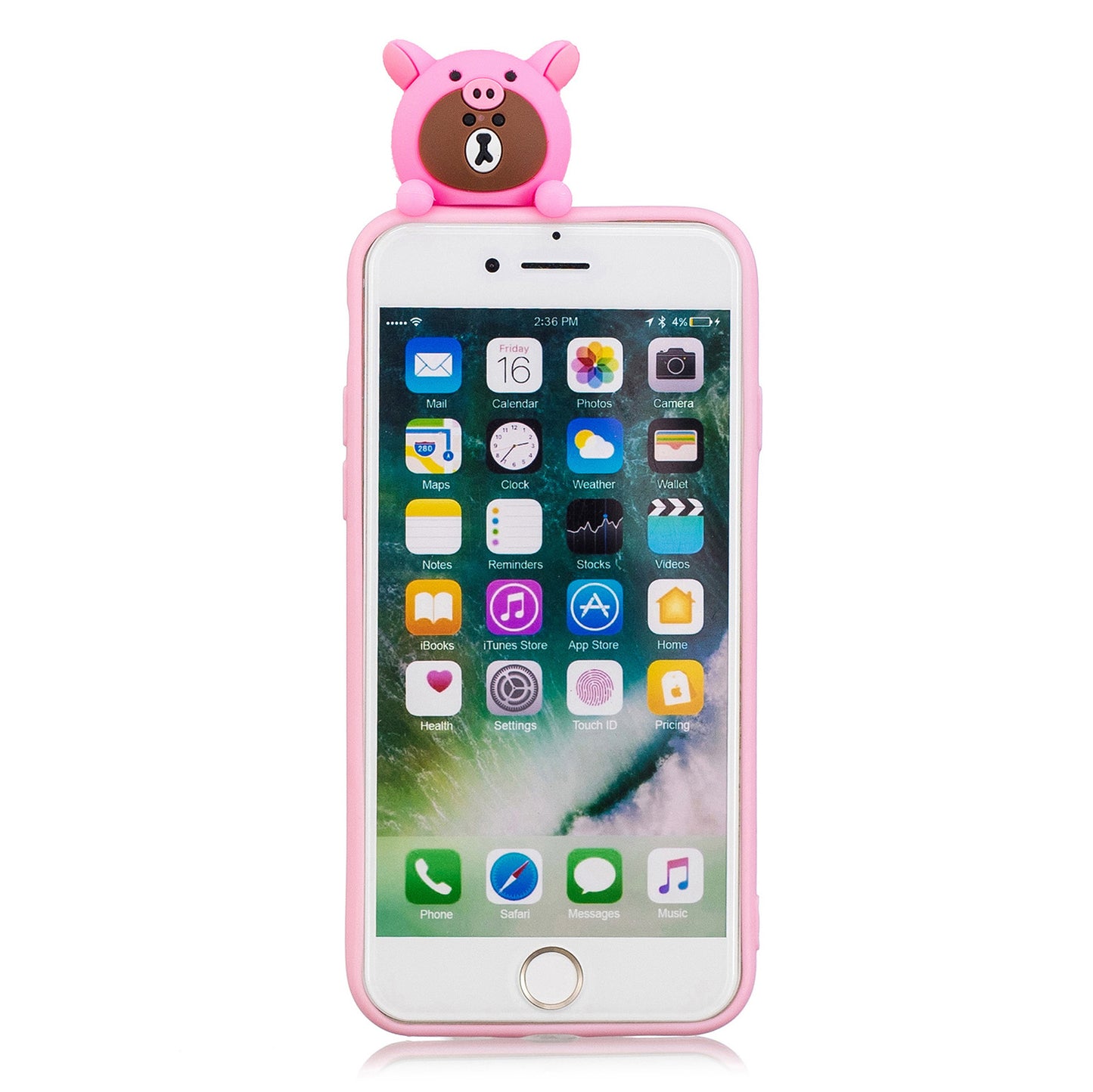 3D Doll Decor Soft TPU Phone Back Shell for iPhone 7 / 8 / SE (2020) / SE (2022) 4.7 inch