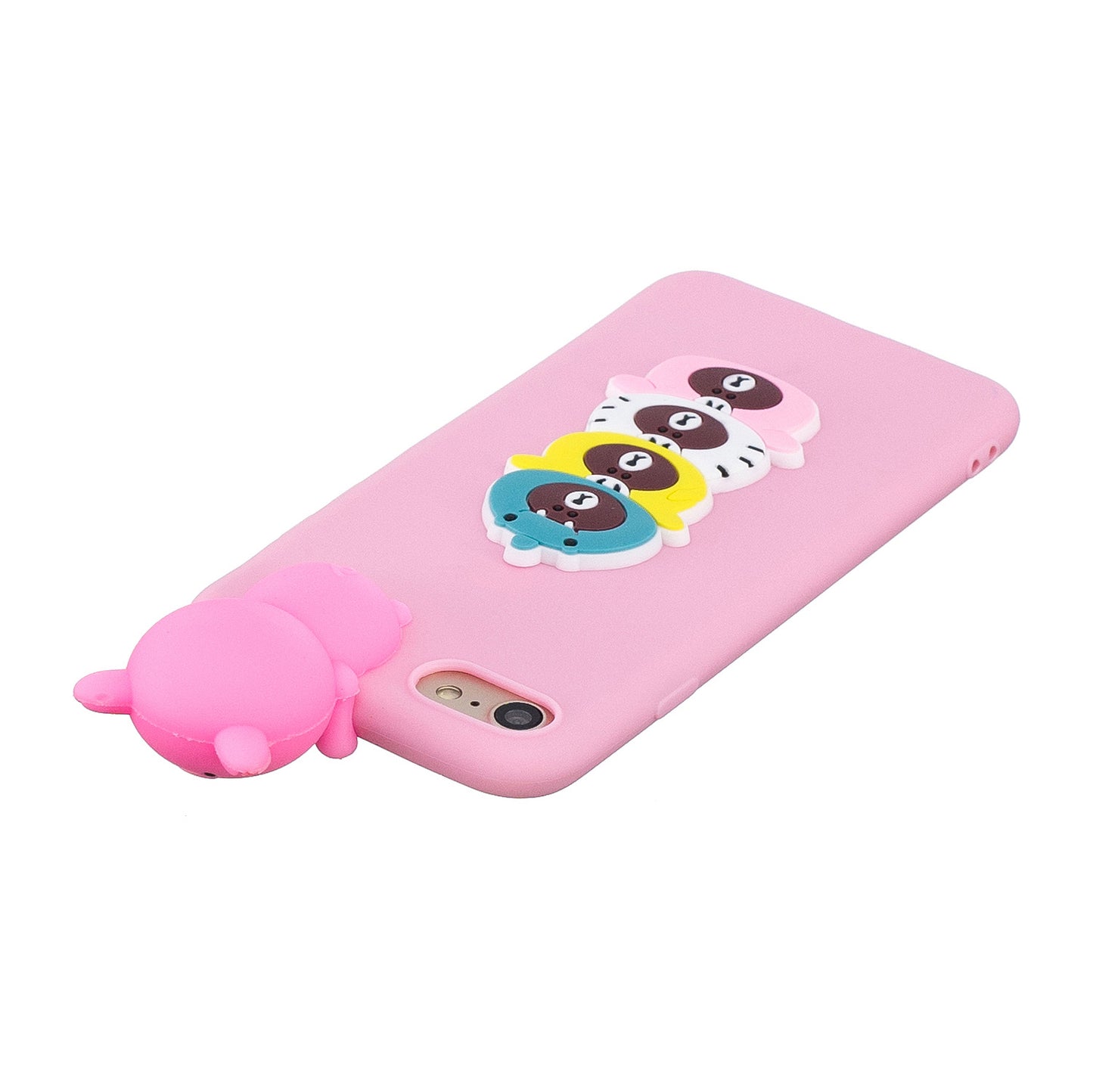3D Doll Decor Soft TPU Phone Back Shell for iPhone 7 / 8 / SE (2020) / SE (2022) 4.7 inch