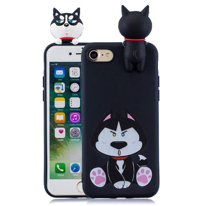3D Doll Decor Soft TPU Mobile Phone Shell for iPhone SE (2020)/SE (2022)//8/7