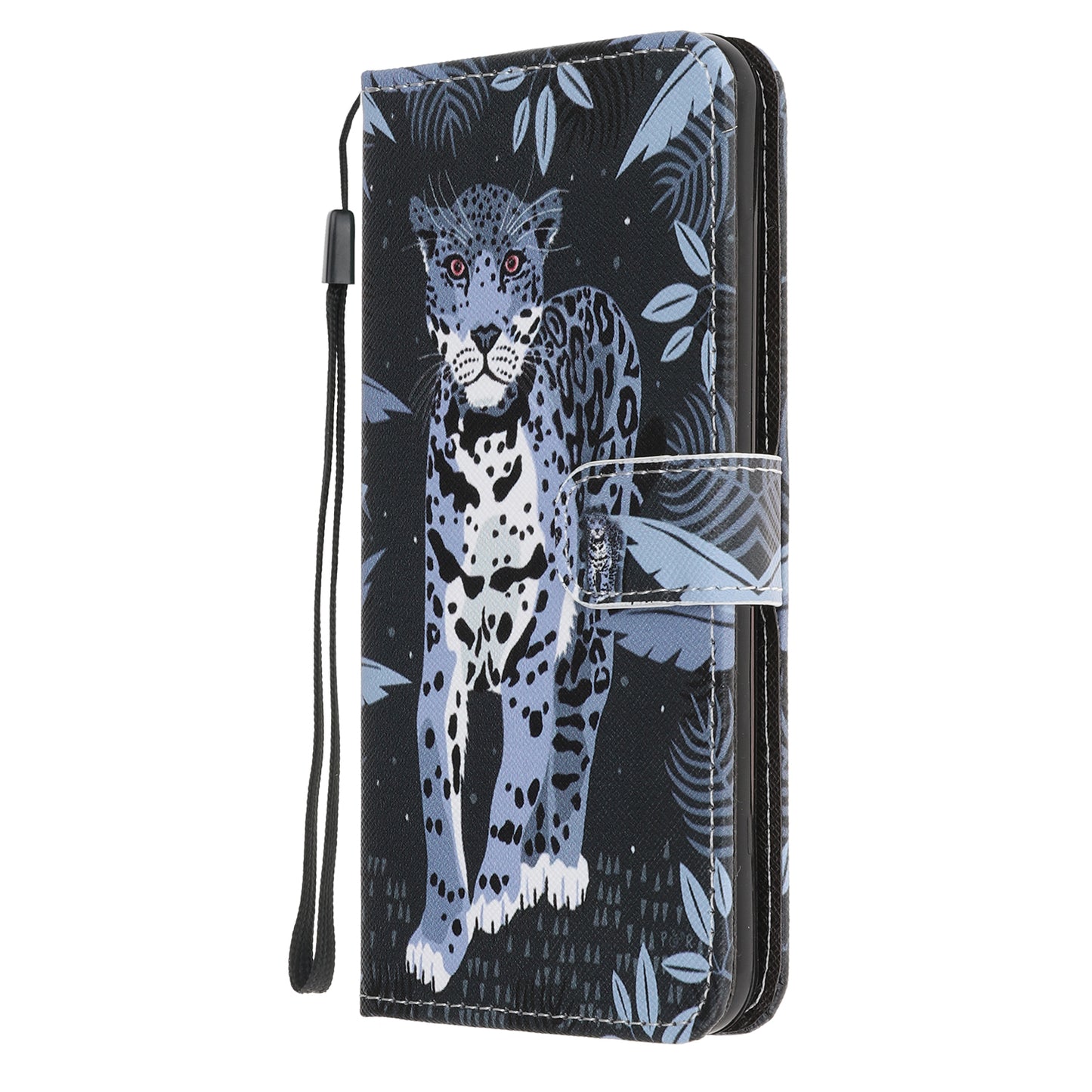 Newly Cross Texture Patterned Leather Wallet Cover with Strap for iPhone 7 / 8 / SE (2020) / SE (2022) 4.7 inch