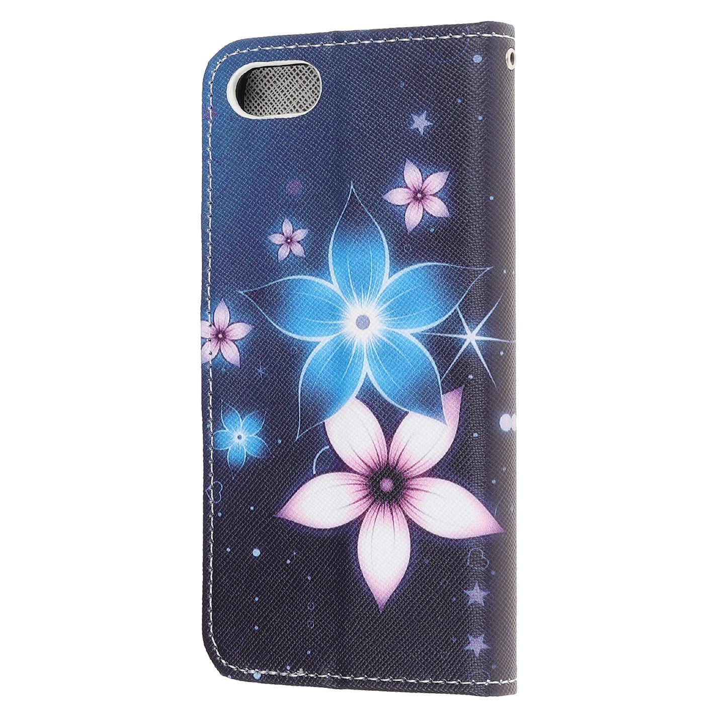 Newly Cross Texture Patterned Leather Wallet Cover with Strap for iPhone 7 / 8 / SE (2020) / SE (2022) 4.7 inch