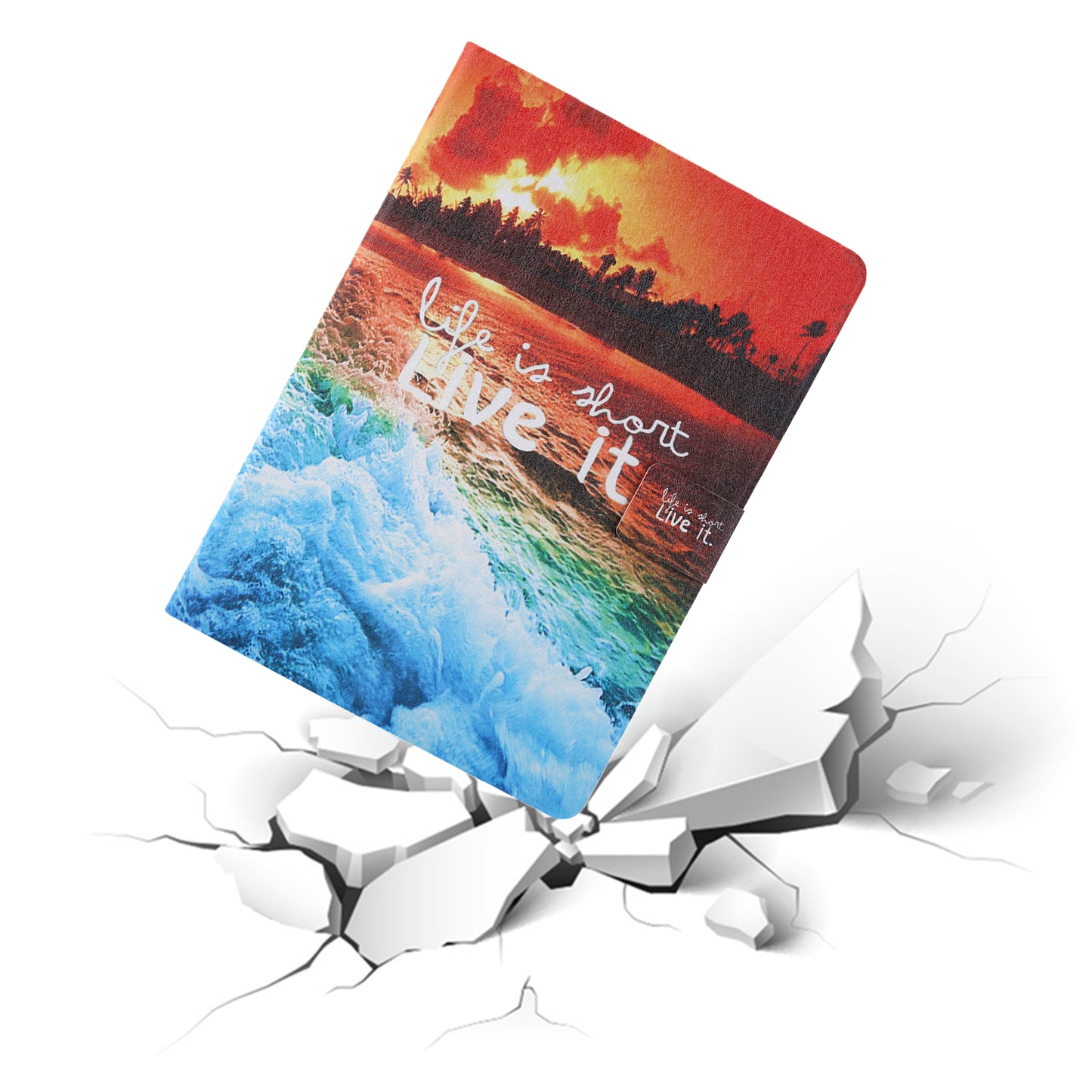 Pattern Printing Card Slots Flip Leather Tablet Protective Case for iPad 9.7-inch (2018)/(2017)/iPad Pro 9.7(2016)/iPad Air/Air2