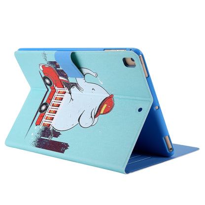 Pattern Printing Card Slots Flip Leather Tablet Protective Case for iPad 9.7-inch (2018)/(2017)/iPad Pro 9.7(2016)/iPad Air/Air2