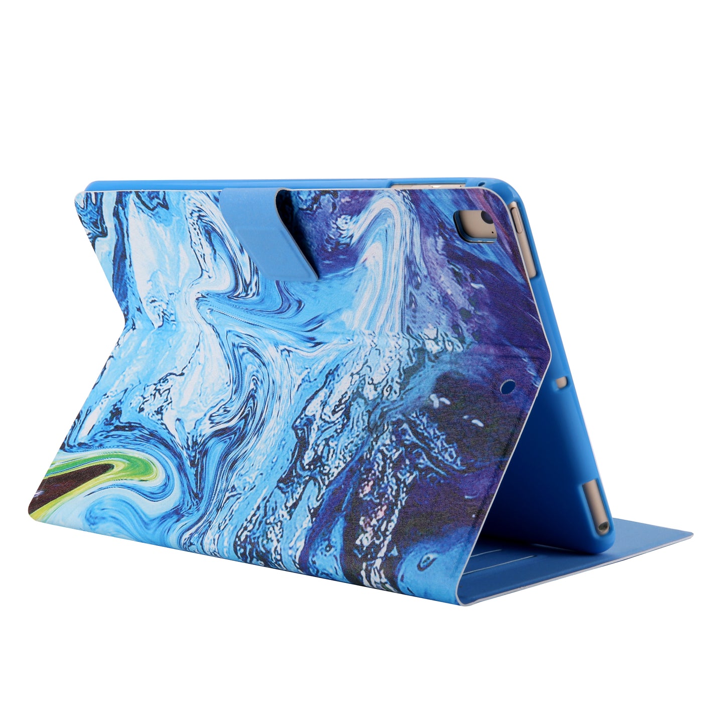 Pattern Printing Card Slots Flip Leather Tablet Protective Case for iPad 9.7-inch (2018)/(2017)/iPad Pro 9.7(2016)/iPad Air/Air2
