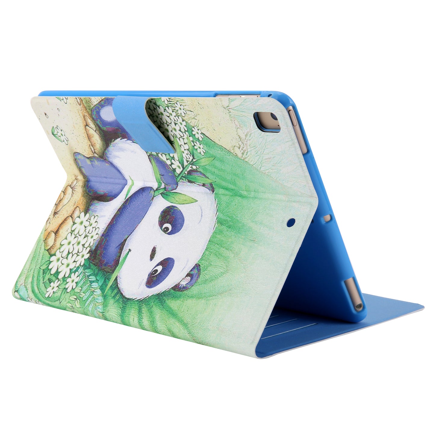 Pattern Printing Card Slots Flip Leather Tablet Protective Case for iPad 9.7-inch (2018)/(2017)/iPad Pro 9.7(2016)/iPad Air/Air2