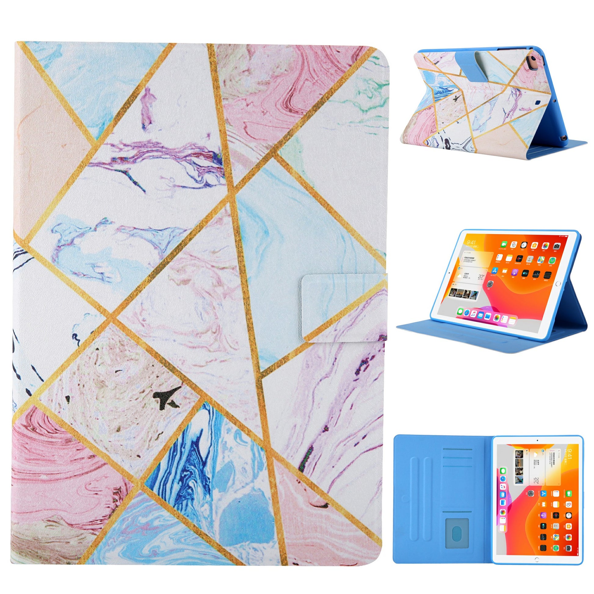 Pattern Printing Card Slots Flip Leather Tablet Shell for iPad Mini/Mini 2/Mini 3/Mini 4/Mini (2019) 7.9 inch