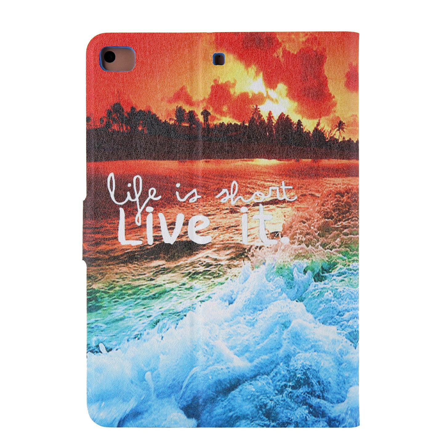 Pattern Printing Card Slots Flip Leather Tablet Shell for iPad Mini/Mini 2/Mini 3/Mini 4/Mini (2019) 7.9 inch