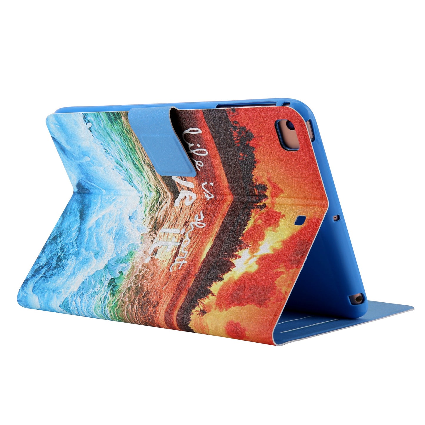 Pattern Printing Card Slots Flip Leather Tablet Shell for iPad Mini/Mini 2/Mini 3/Mini 4/Mini (2019) 7.9 inch
