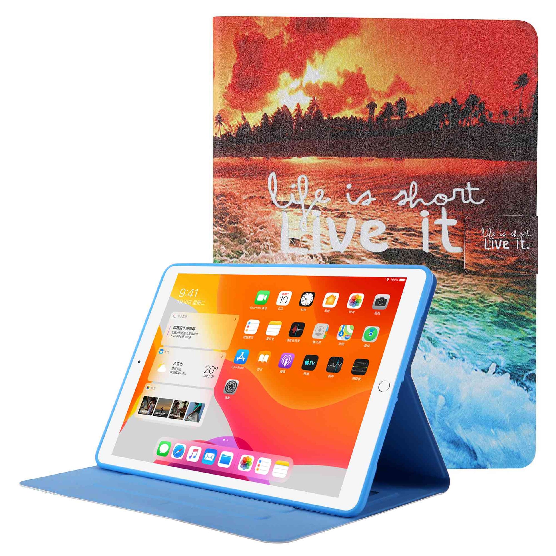 Pattern Printing Card Slots Tablet Leather Case for iPad 10.2 (2021)/(2020)/(2019)/iPad Air 10.5 inch (2019)/iPad Pro 10.5-inch (2017)