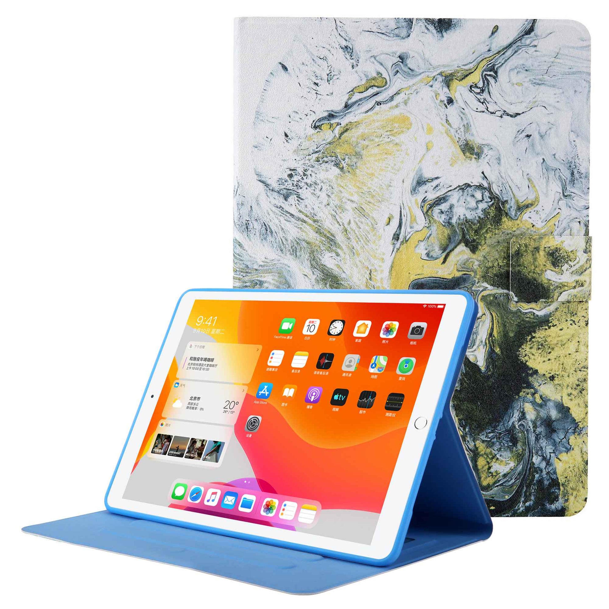 Pattern Printing Card Slots Tablet Leather Case for iPad 10.2 (2021)/(2020)/(2019)/iPad Air 10.5 inch (2019)/iPad Pro 10.5-inch (2017)
