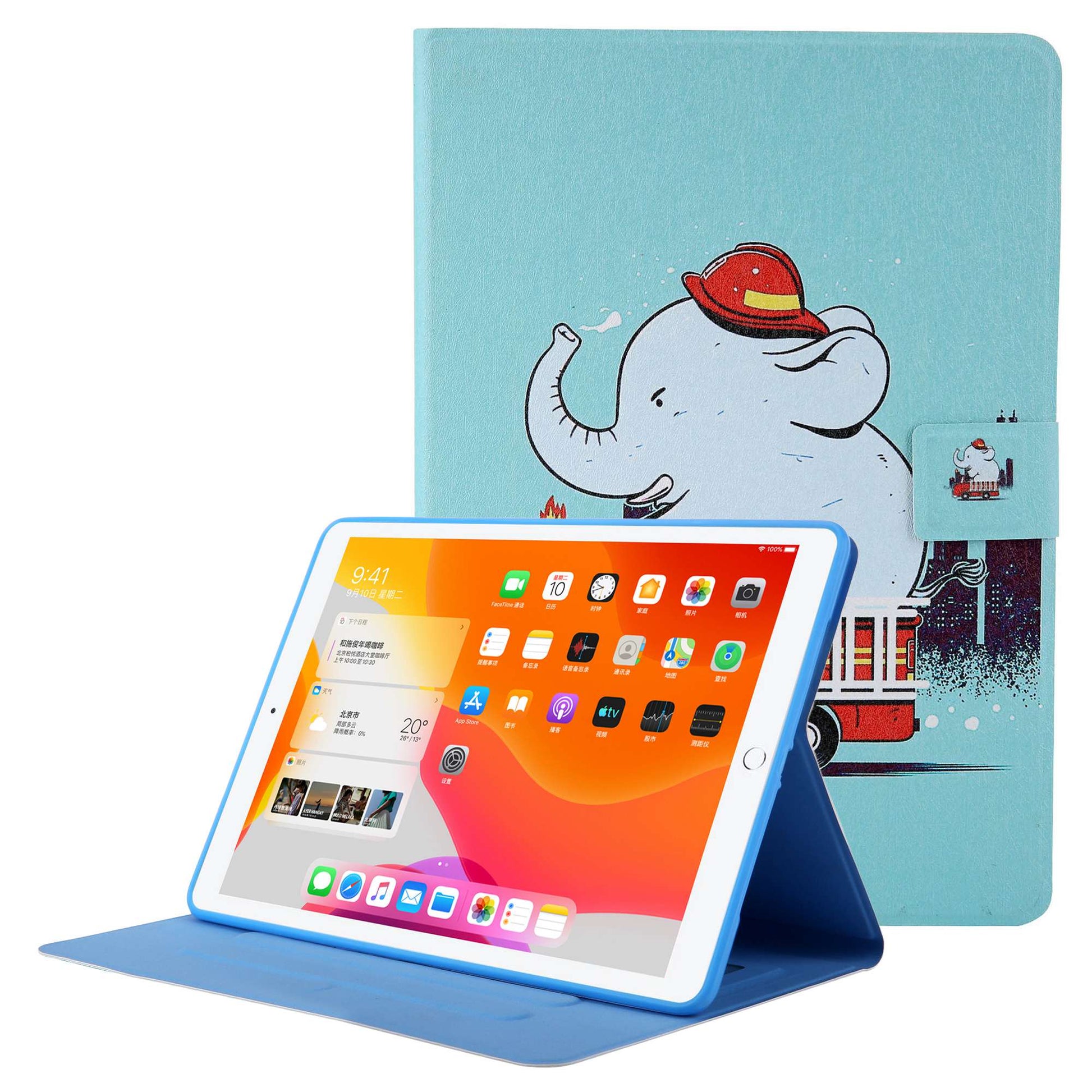 Pattern Printing Card Slots Tablet Leather Case for iPad 10.2 (2021)/(2020)/(2019)/iPad Air 10.5 inch (2019)/iPad Pro 10.5-inch (2017)