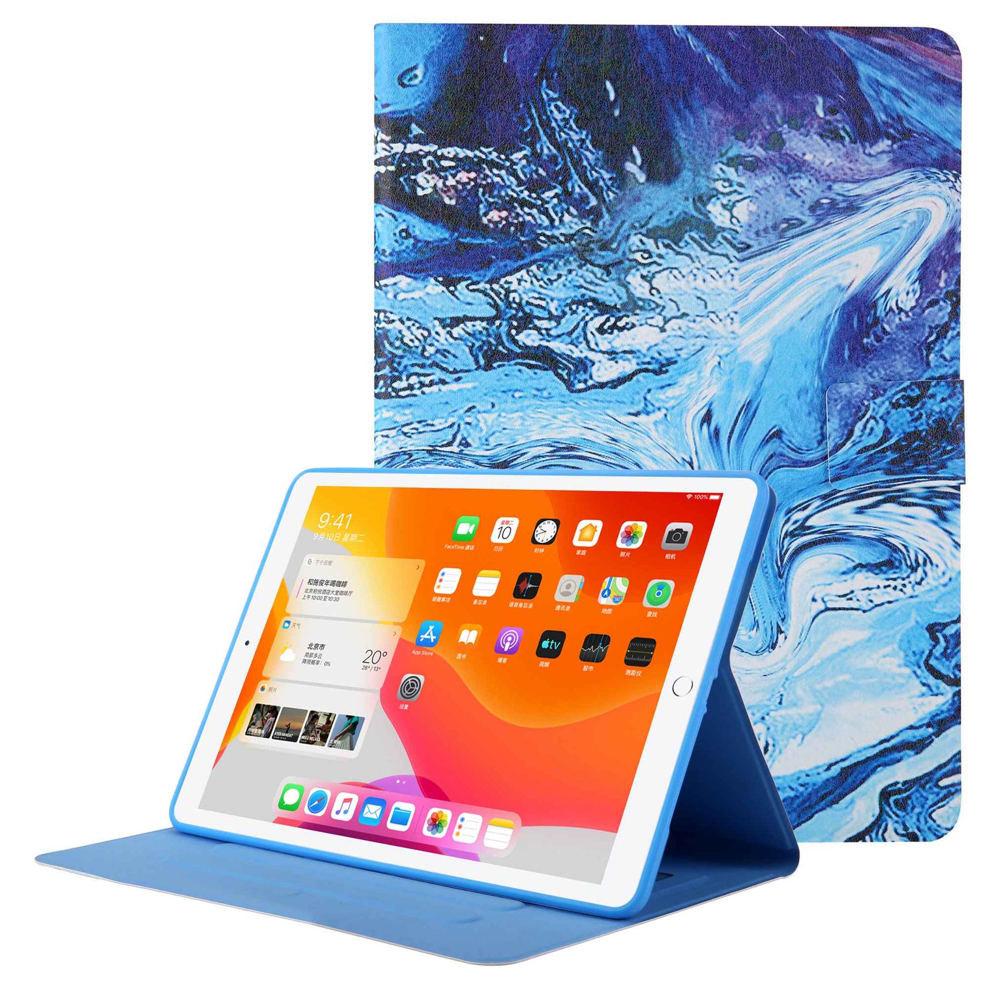 Pattern Printing Card Slots Tablet Leather Case for iPad 10.2 (2021)/(2020)/(2019)/iPad Air 10.5 inch (2019)/iPad Pro 10.5-inch (2017)