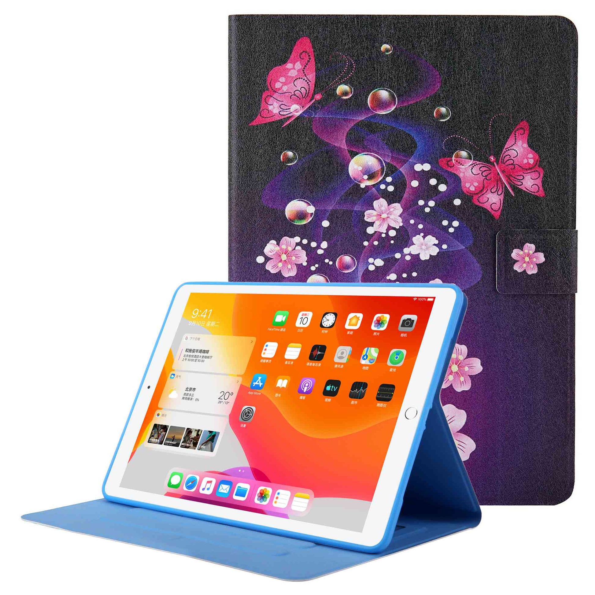 Pattern Printing Card Slots Tablet Leather Case for iPad 10.2 (2021)/(2020)/(2019)/iPad Air 10.5 inch (2019)/iPad Pro 10.5-inch (2017)