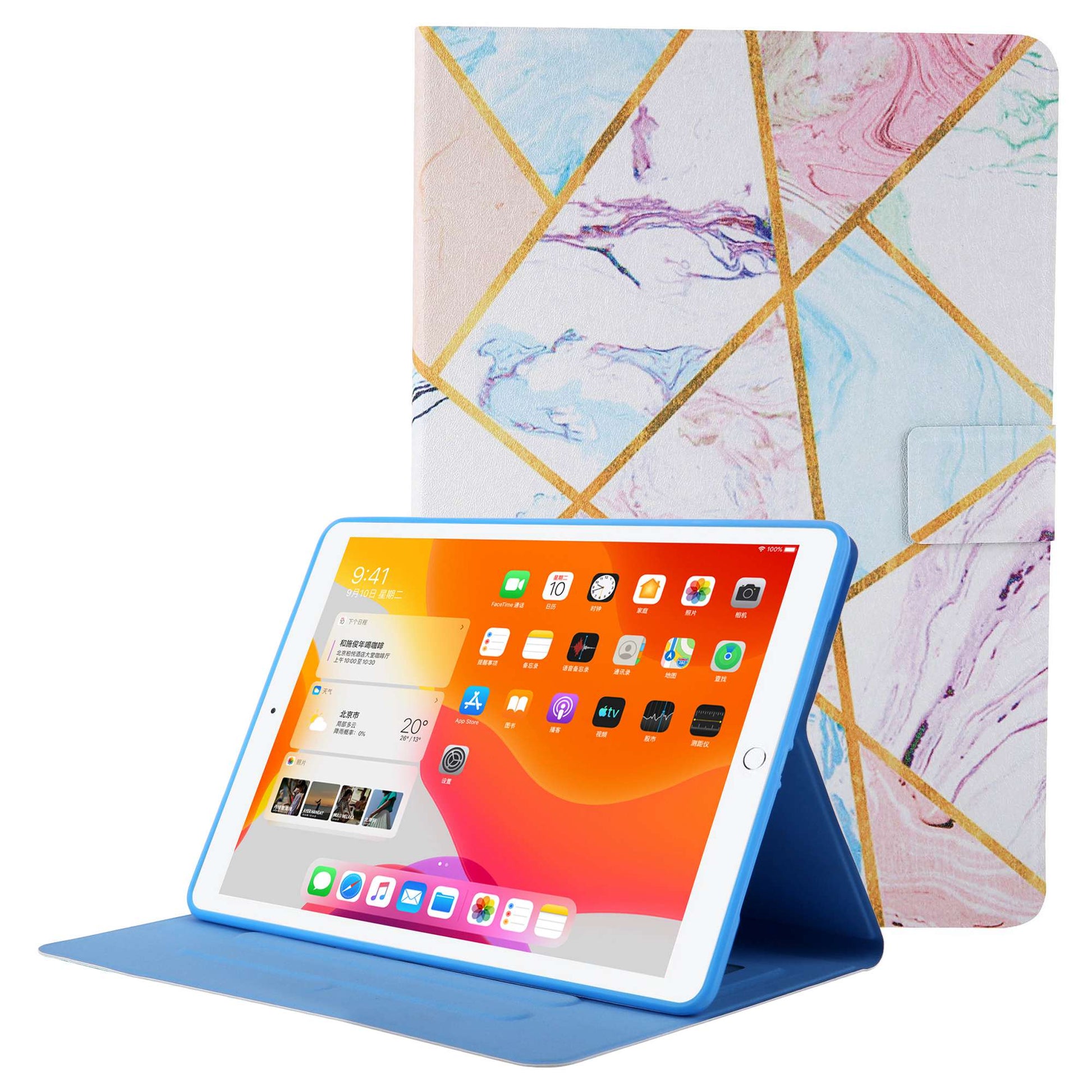 Pattern Printing Card Slots Tablet Leather Case for iPad 10.2 (2021)/(2020)/(2019)/iPad Air 10.5 inch (2019)/iPad Pro 10.5-inch (2017)