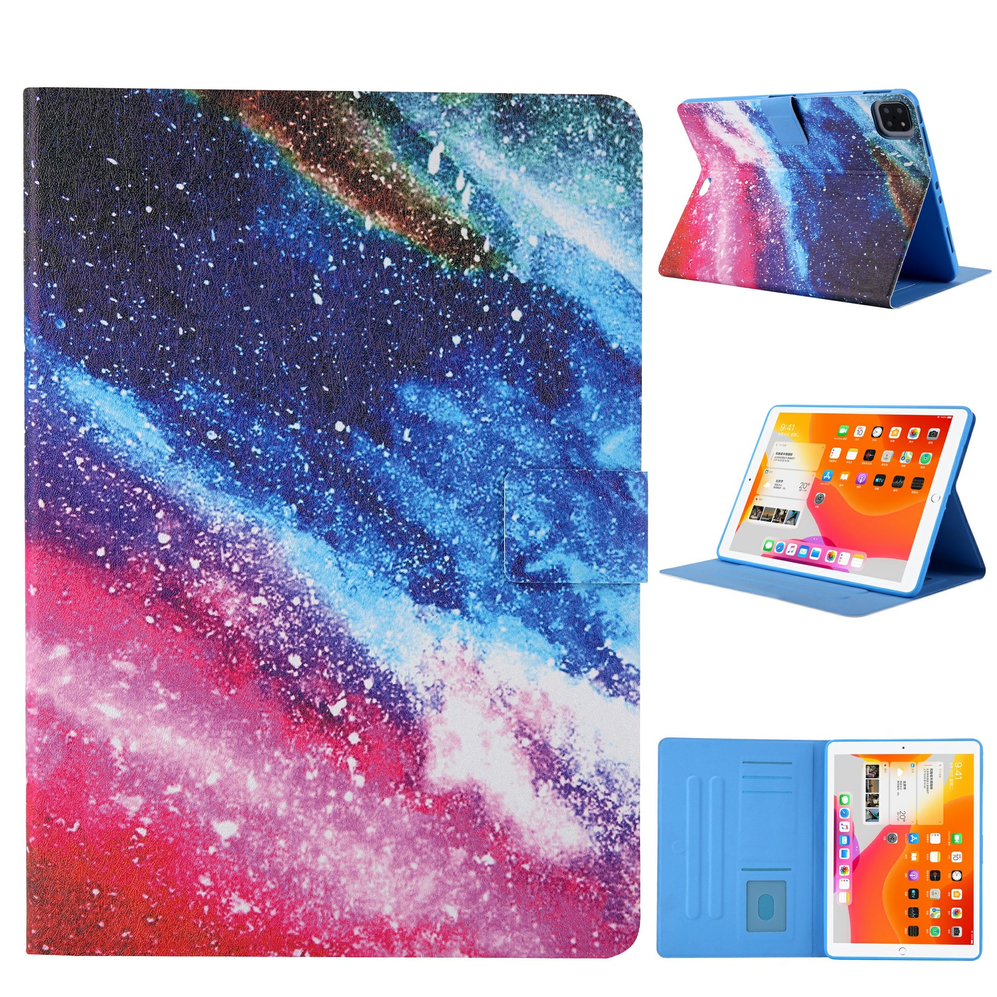 Pattern Printing Card Slots Flip Leather Tablet Case for iPad Air (2020)/Air (2022)/Pro 11-inch (2020)(2018)