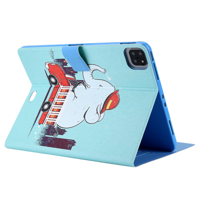 Pattern Printing Card Slots Flip Leather Tablet Case for iPad Air (2020)/Air (2022)/Pro 11-inch (2020)(2018)