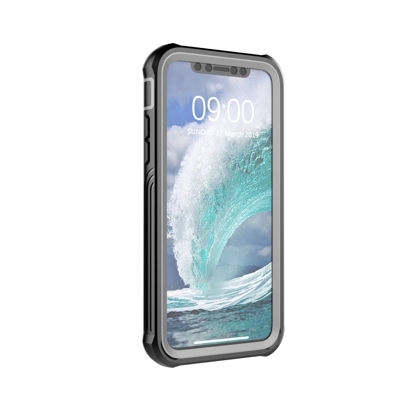 Full Body Protection Hard PC Protection Shell Built-in PET Screen Film for iPhone XS/X