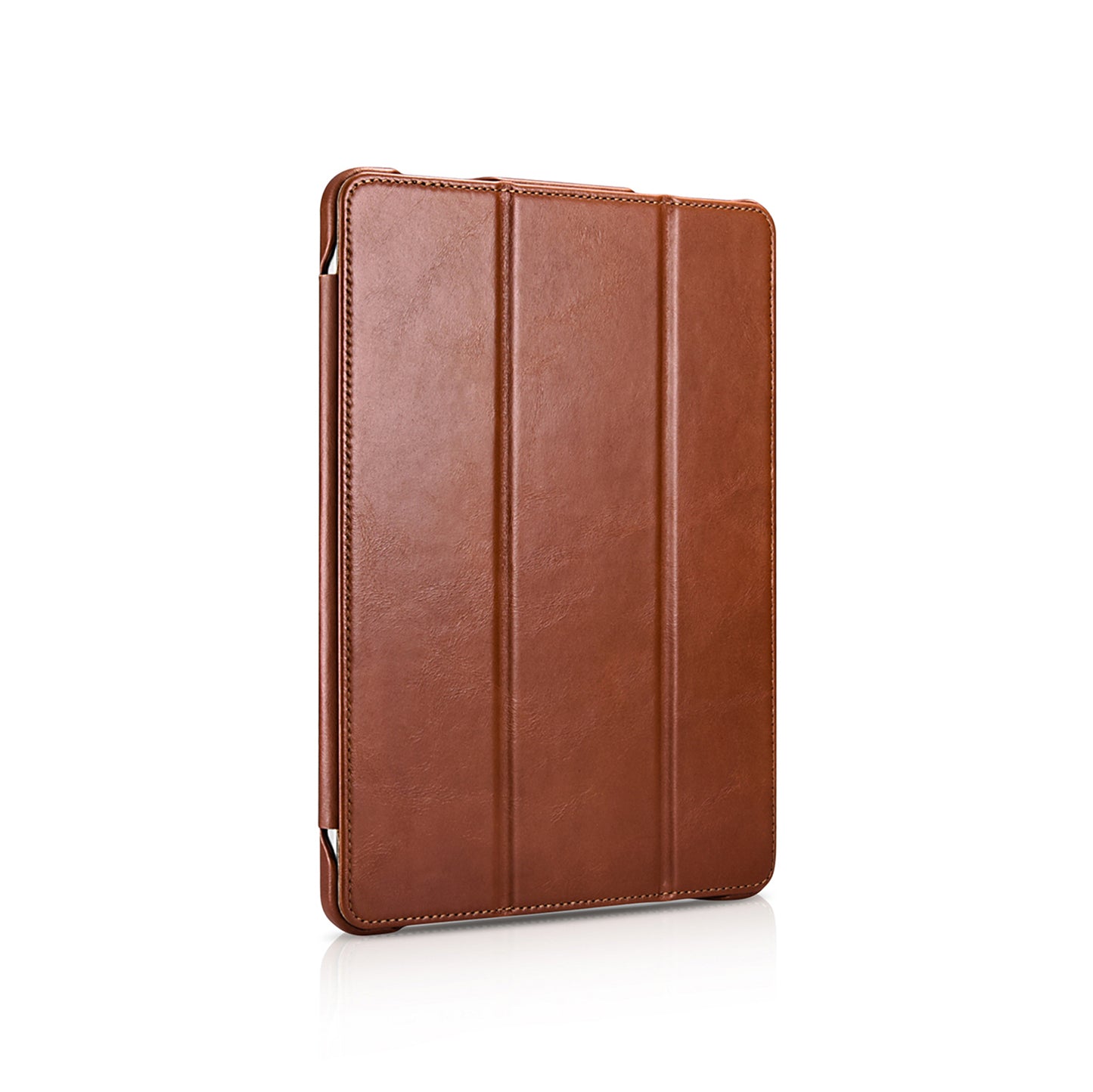 ICARER Retro Tri-fold Genuine Leather Smart Case Shell for iPad Pro 12.9-inch (2020)/(2018)