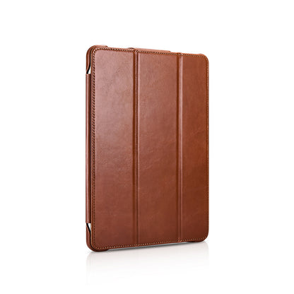 ICARER Retro Tri-fold Genuine Leather Smart Case Shell for iPad Pro 12.9-inch (2020)/(2018)