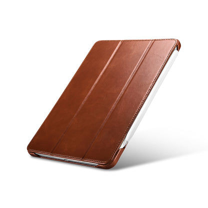 ICARER Retro Tri-fold Genuine Leather Smart Case Cover for iPad Pro 11-inch (2020)/(2018)