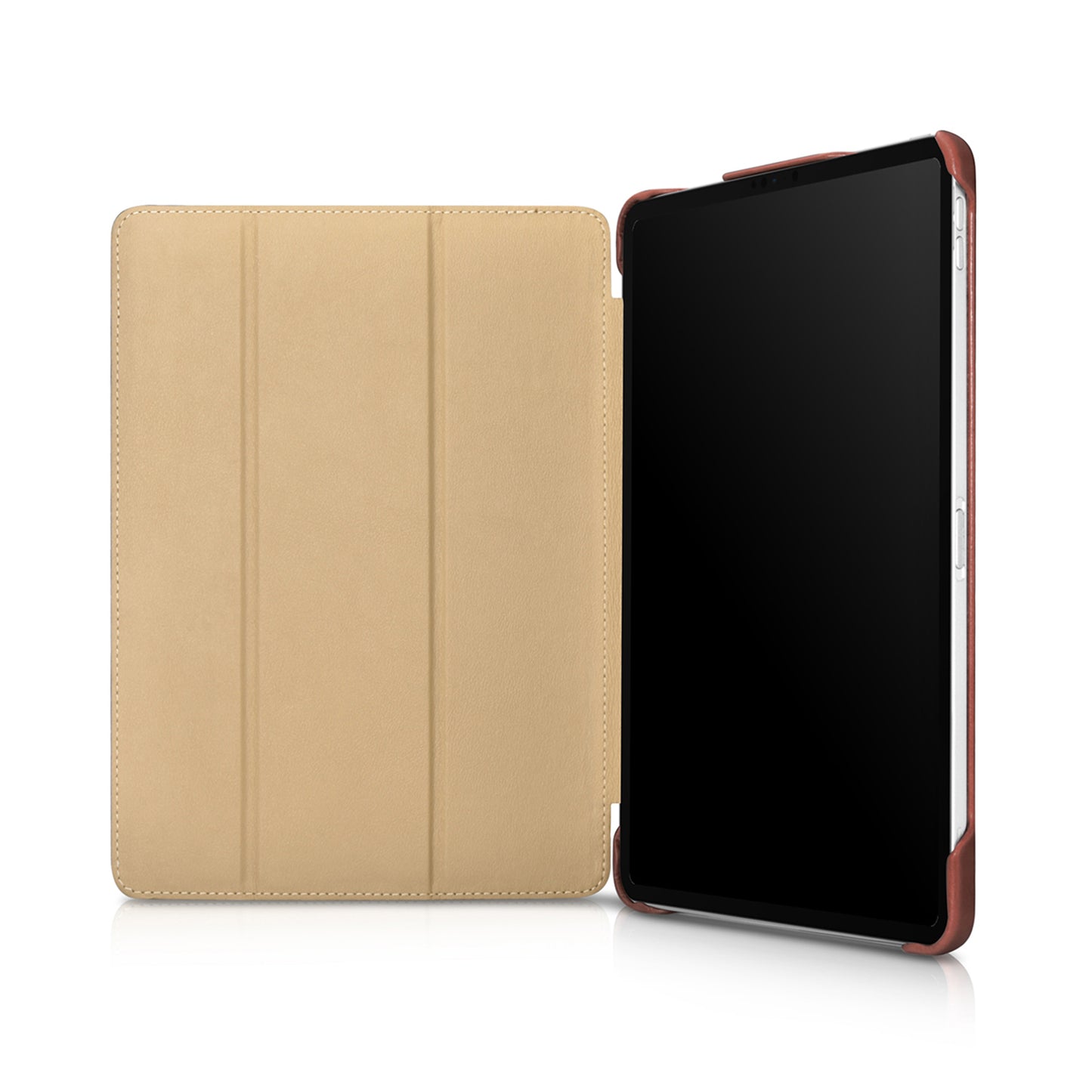 ICARER Retro Tri-fold Genuine Leather Smart Case Cover for iPad Pro 11-inch (2020)/(2018)