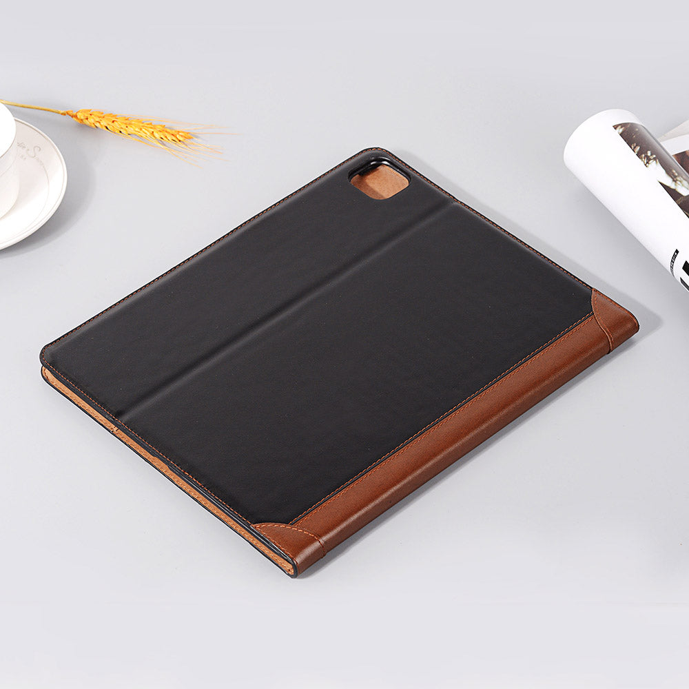 Contrast Color Wallet Stand Leather Smart Case for iPad Pro 12.9-inch (2020)/(2018)