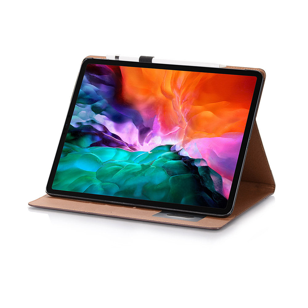 Contrast Color Wallet Stand Leather Smart Case for iPad Pro 12.9-inch (2020)/(2018)