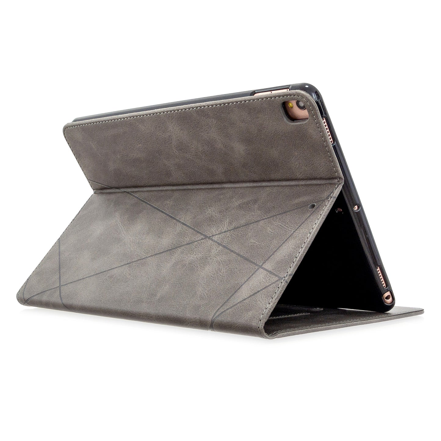 Geometric Pattern Stand Leather Case for iPad 10.2 (2021)/(2020)/(2019)/Air 10.5 inch (2019)/Pro 10.5-inch (2017)