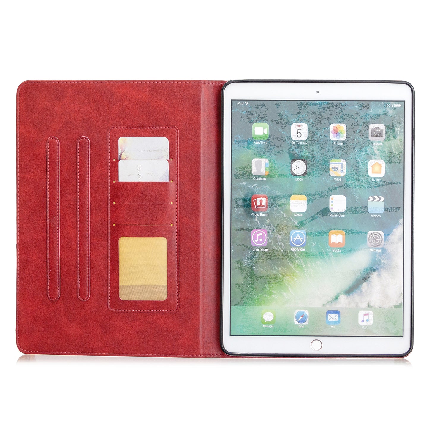 Geometric Pattern Stand Leather Case for iPad 10.2 (2021)/(2020)/(2019)/Air 10.5 inch (2019)/Pro 10.5-inch (2017)