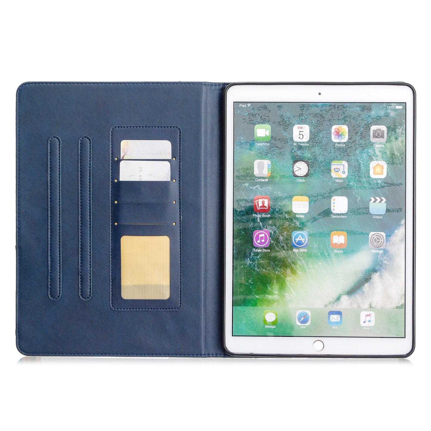 Geometric Pattern Stand Leather Case for iPad 10.2 (2021)/(2020)/(2019)/Air 10.5 inch (2019)/Pro 10.5-inch (2017)