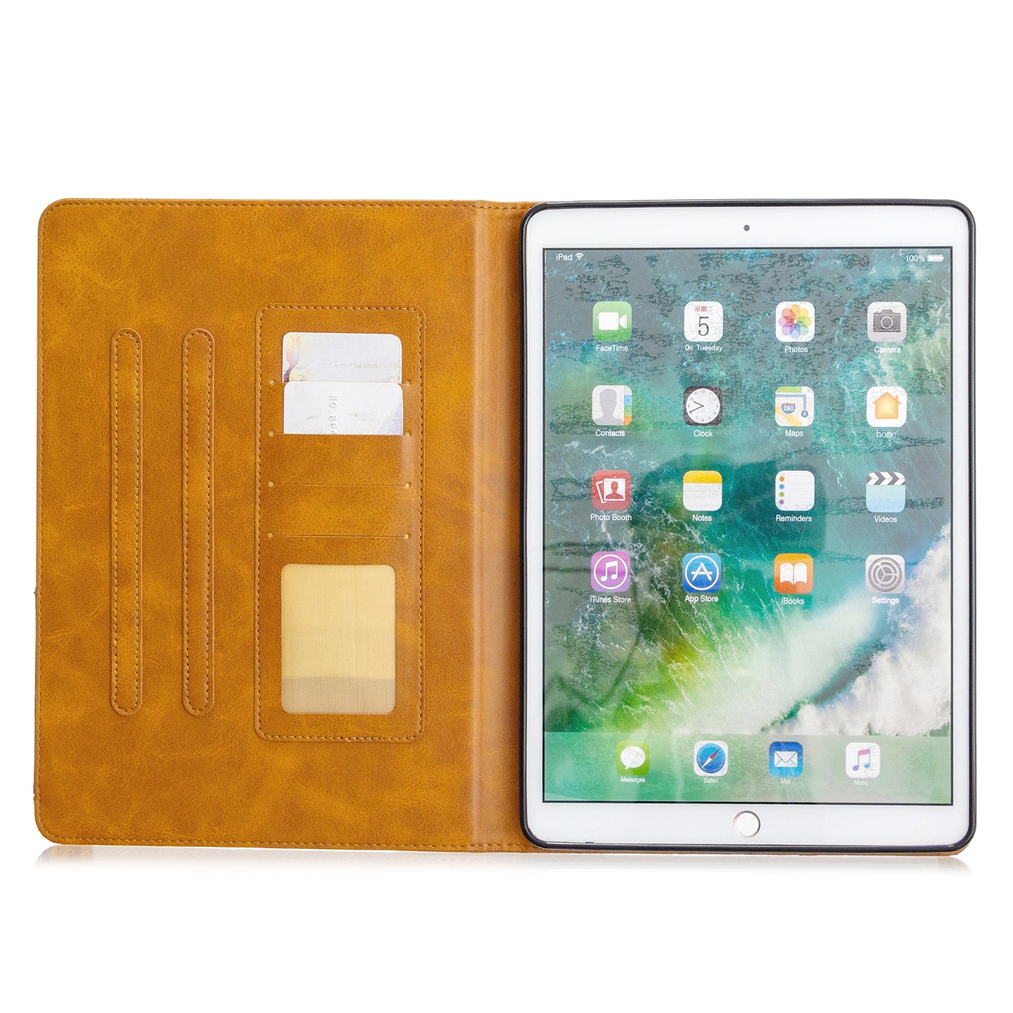 Geometric Pattern Stand Leather Case for iPad 10.2 (2021)/(2020)/(2019)/Air 10.5 inch (2019)/Pro 10.5-inch (2017)