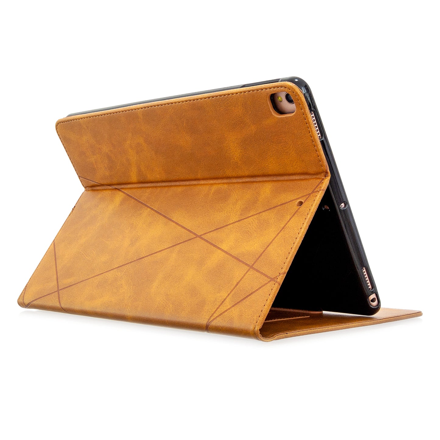 Geometric Pattern Stand Leather Case for iPad 10.2 (2021)/(2020)/(2019)/Air 10.5 inch (2019)/Pro 10.5-inch (2017)