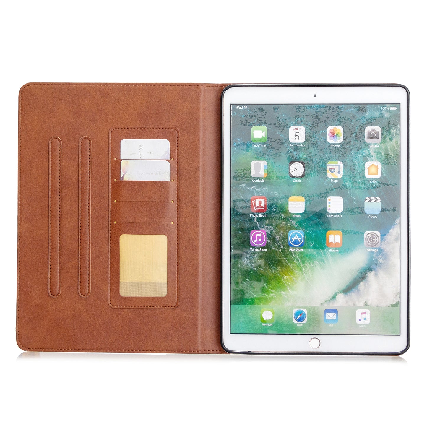 Geometric Pattern Stand Leather Case for iPad 10.2 (2021)/(2020)/(2019)/Air 10.5 inch (2019)/Pro 10.5-inch (2017)