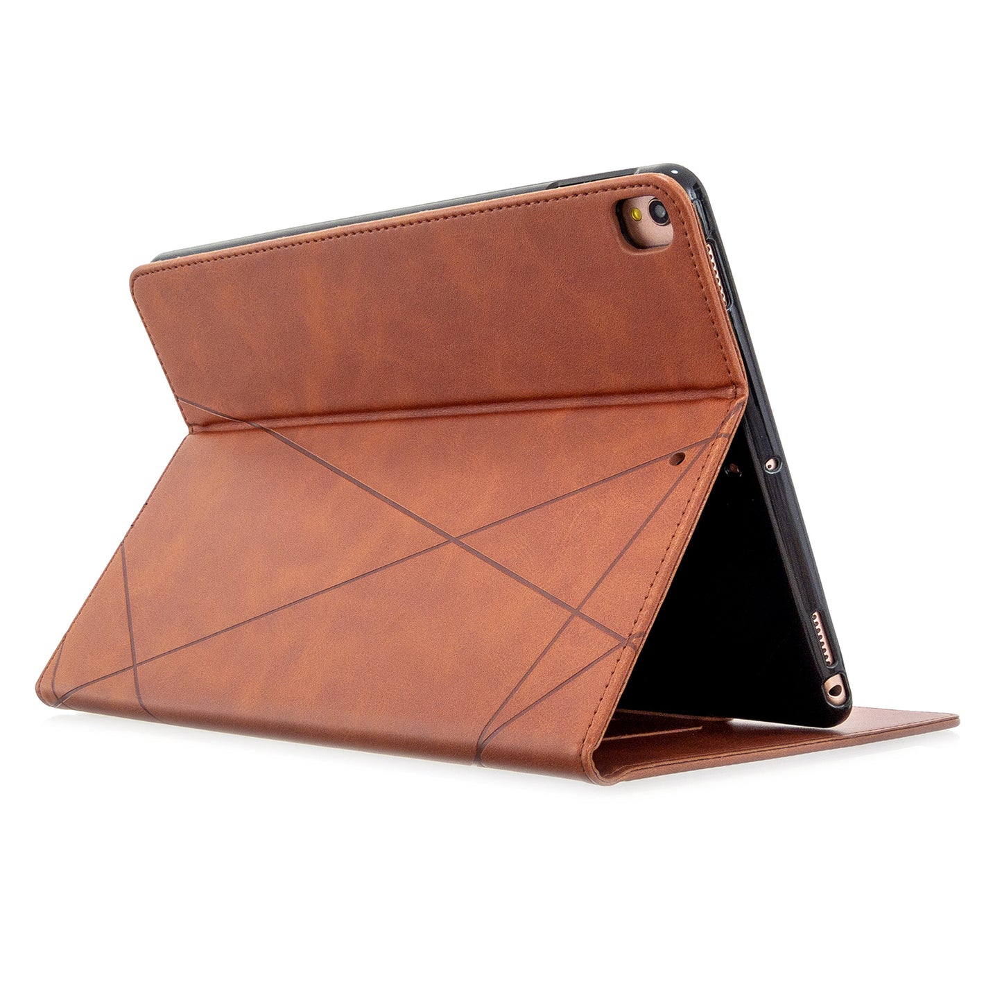 Geometric Pattern Stand Leather Case for iPad 10.2 (2021)/(2020)/(2019)/Air 10.5 inch (2019)/Pro 10.5-inch (2017)