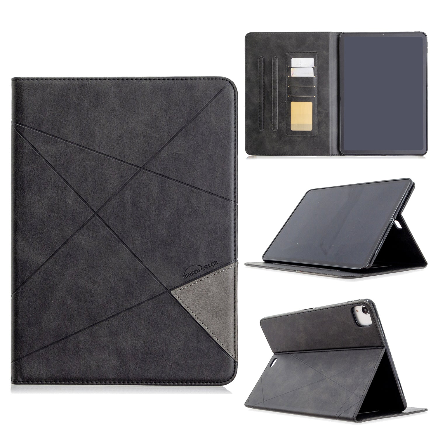 Geometric Pattern Wake/Sleep Leather Stand Case for iPad Pro 11-inch (2020)/(2018)