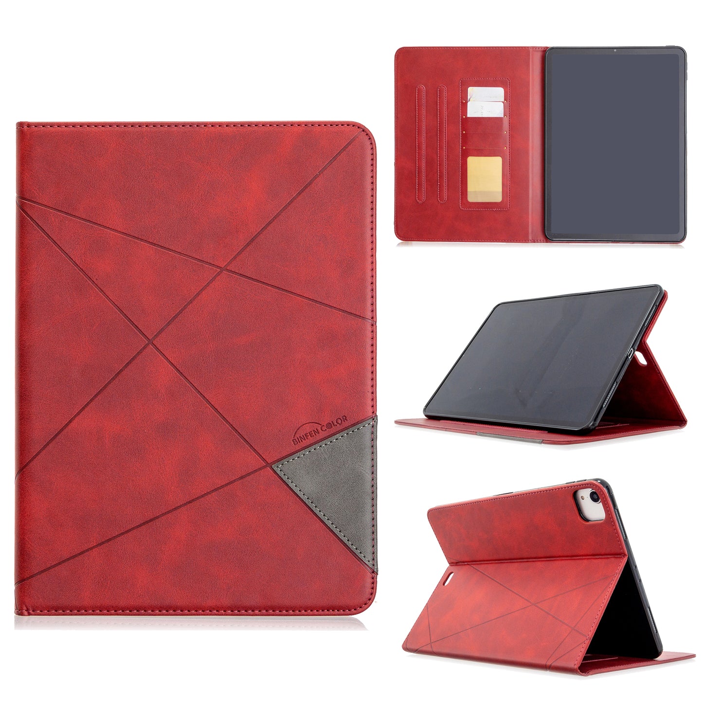 Geometric Pattern Wake/Sleep Leather Stand Case for iPad Pro 11-inch (2020)/(2018)