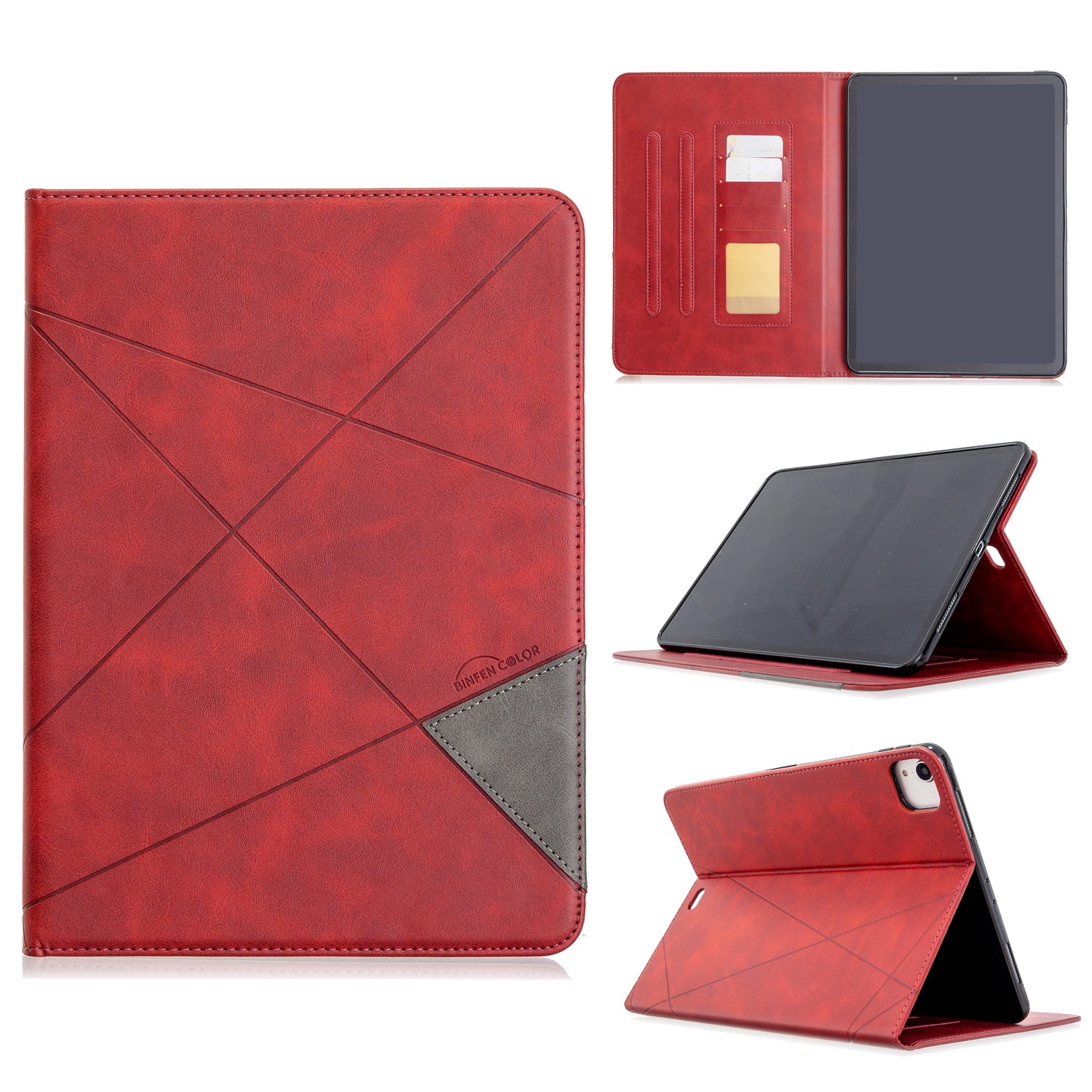 Geometric Pattern Wake/Sleep Leather Stand Case for iPad Pro 11-inch (2020)/(2018)