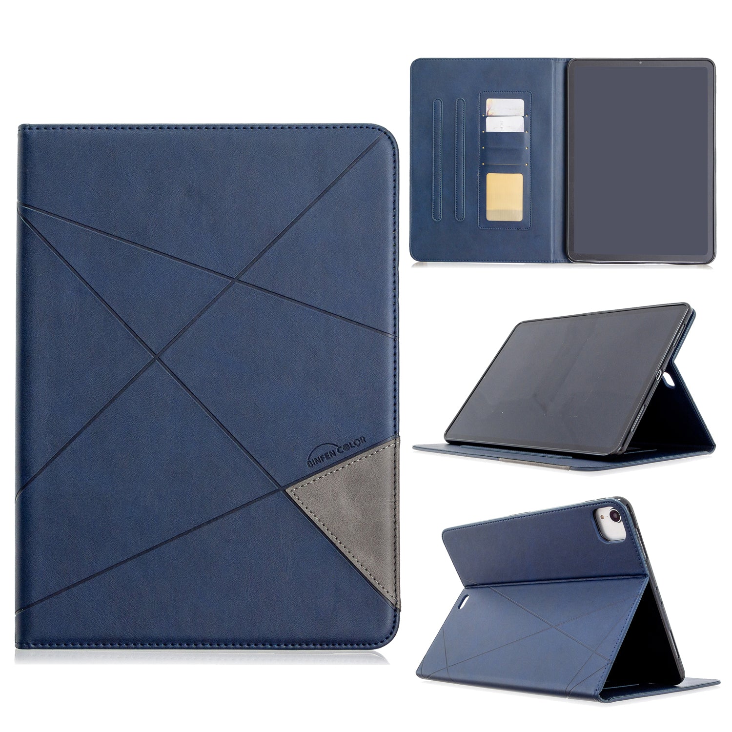 Geometric Pattern Wake/Sleep Leather Stand Case for iPad Pro 11-inch (2020)/(2018)