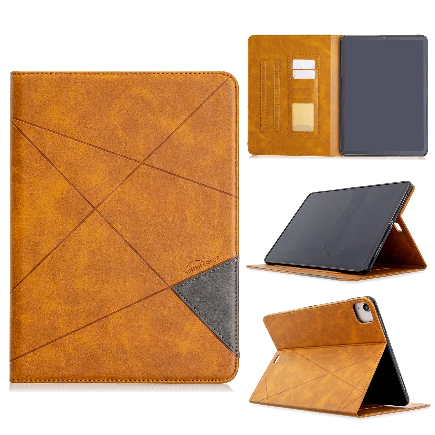 Geometric Pattern Wake/Sleep Leather Stand Case for iPad Pro 11-inch (2020)/(2018)