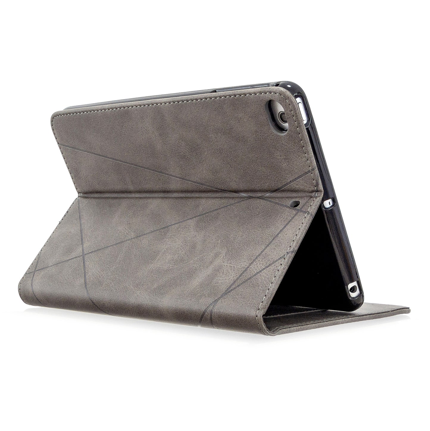 Geometric Pattern Leather Wake/Sleep Tablet Shell for iPad mini (2019) 7.9 inch/mini 4/3/2/1