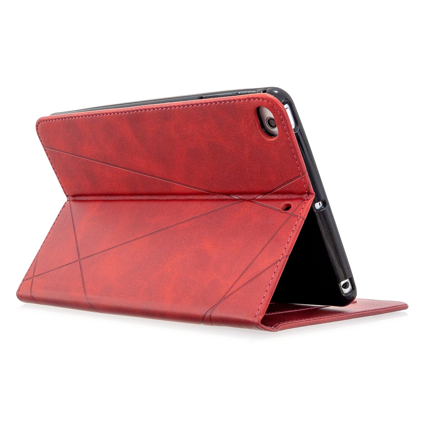 Geometric Pattern Leather Wake/Sleep Tablet Shell for iPad mini (2019) 7.9 inch/mini 4/3/2/1