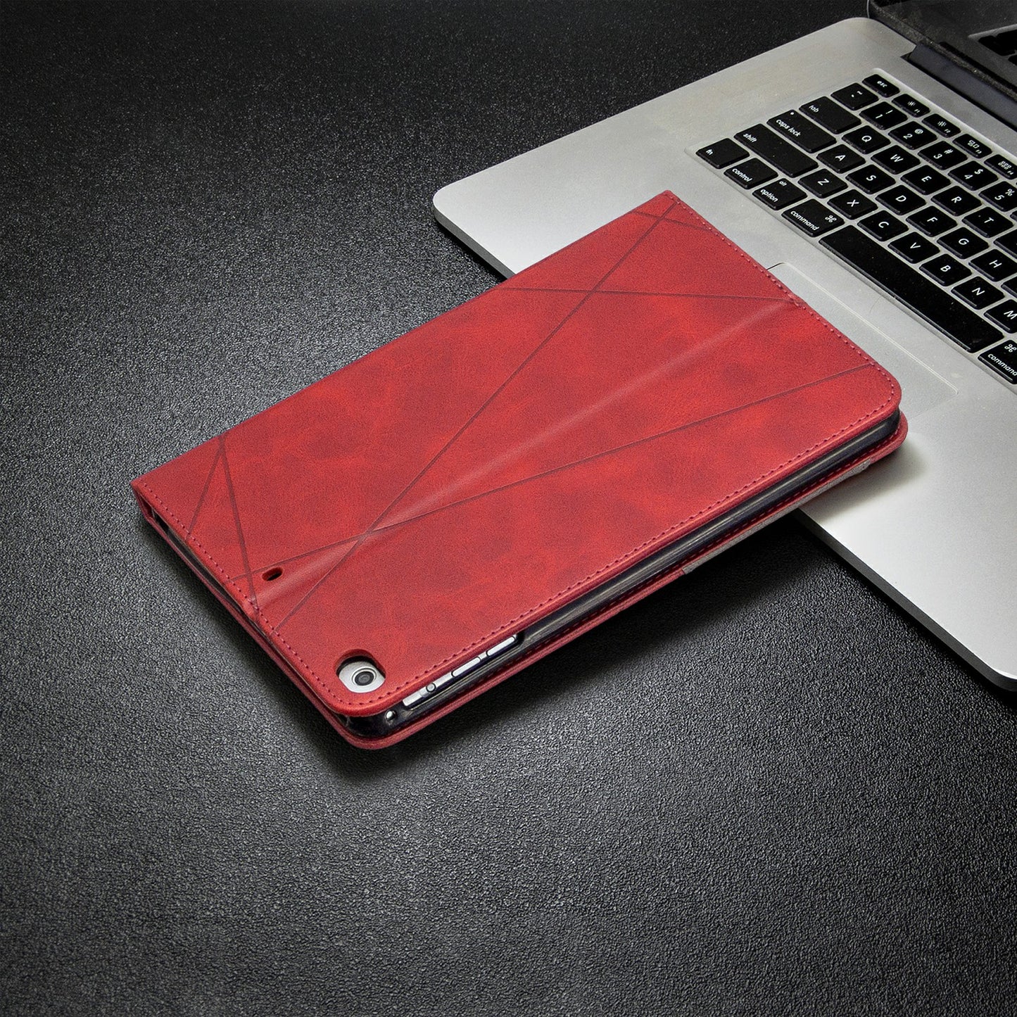 Geometric Pattern Leather Wake/Sleep Tablet Shell for iPad mini (2019) 7.9 inch/mini 4/3/2/1